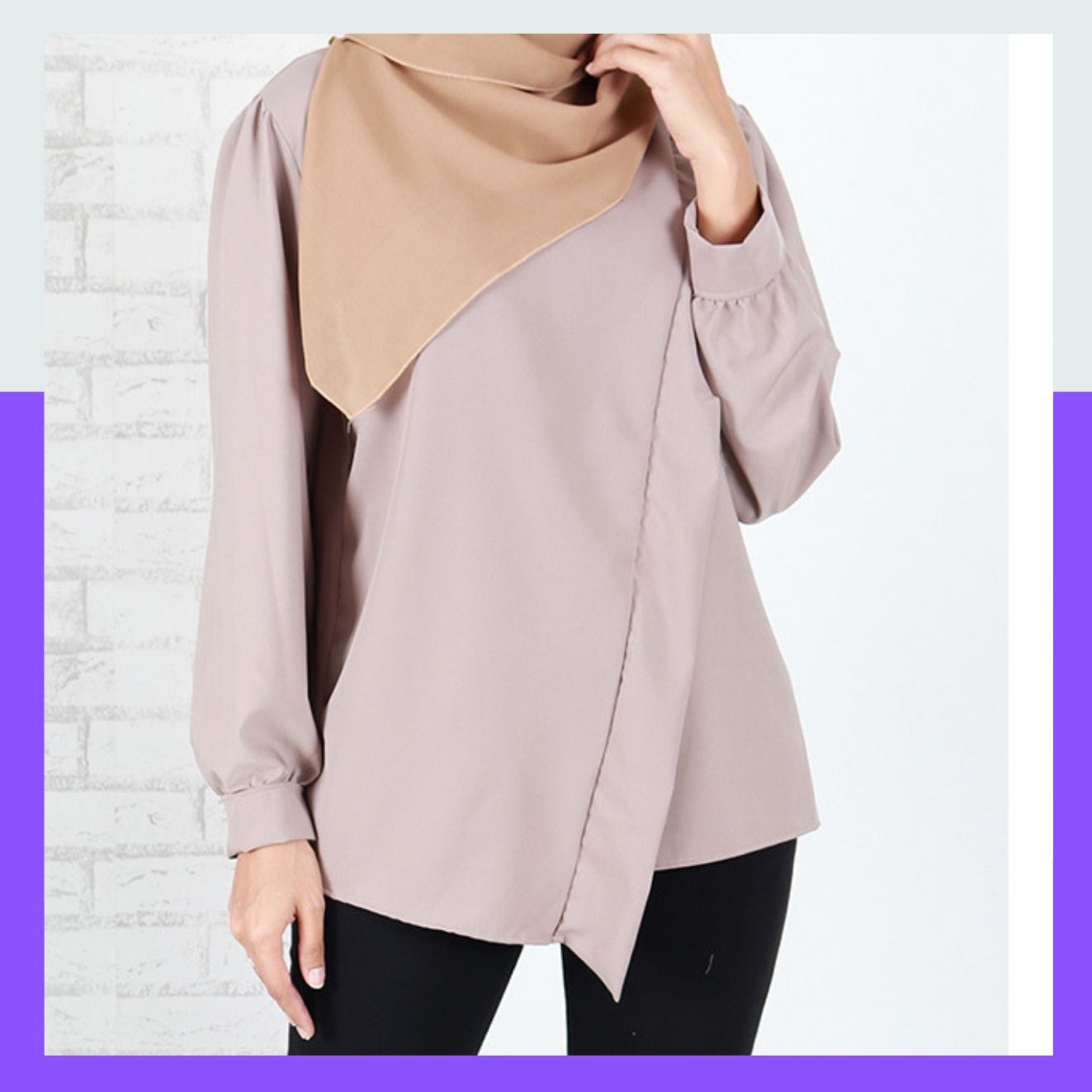 DALIA SOLID SLASH MODERN BLOUSE