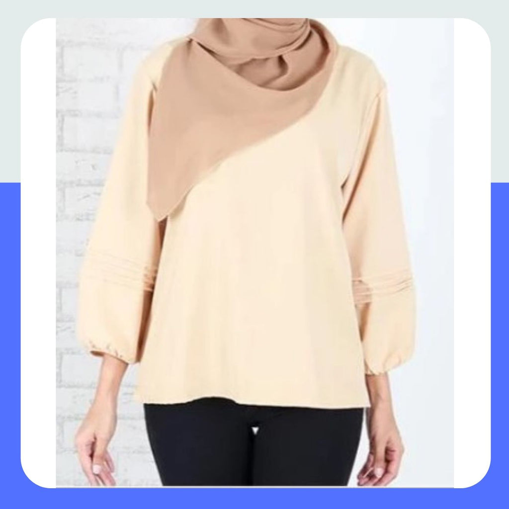 FARAZ BISHOP CUFF SLEEVES BLOUSE