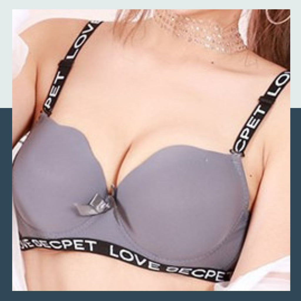 BAND PRINTS DEMI LIGHTLY PADDED BRA