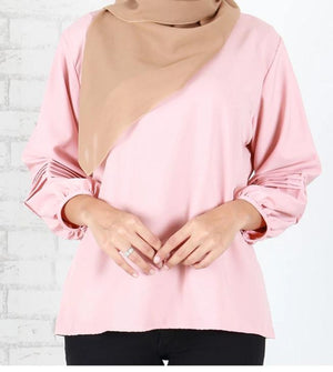 FARAZ BISHOP CUFF SLEEVES BLOUSE