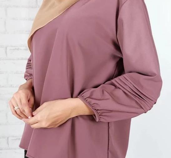 FARAZ BISHOP CUFF SLEEVES BLOUSE