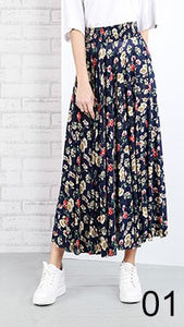 WOMEN PRINTED FLUTTER DRAPED SKIRT